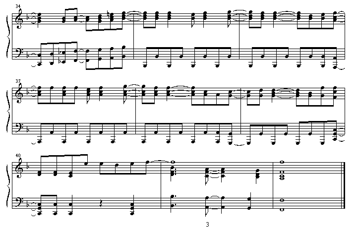 sailor_stars_song钢琴曲谱（图3）