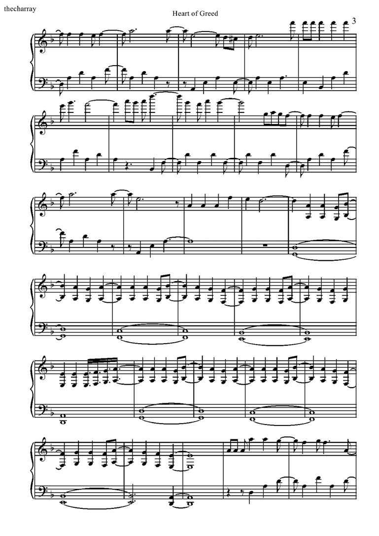 Heart of Greed钢琴曲谱（图3）
