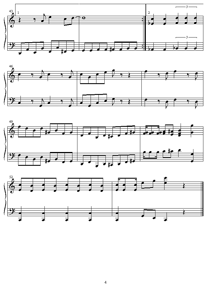 zettai_part_2钢琴曲谱（图4）