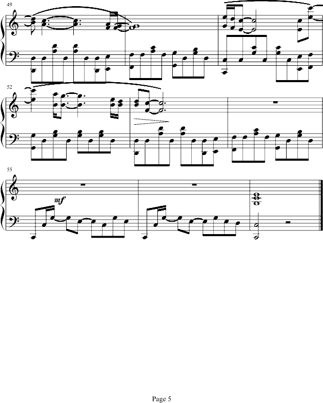 十面埋伏钢琴曲谱（图5）