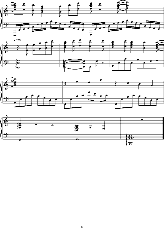 奈落の花钢琴曲谱（图6）
