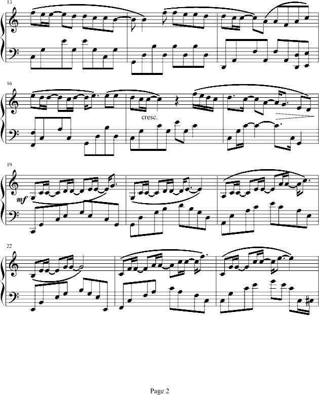 十面埋伏钢琴曲谱（图2）