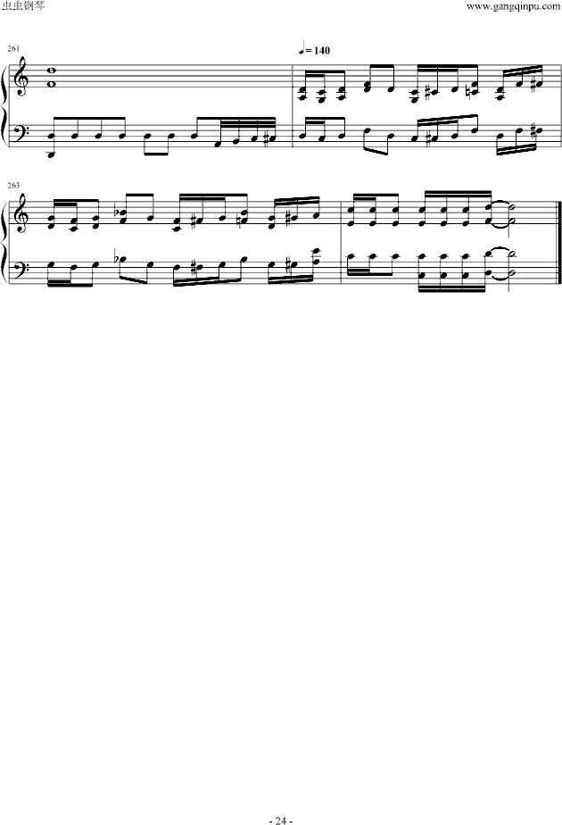FC赤影战士音乐全集（钢琴版）钢琴曲谱（图25）