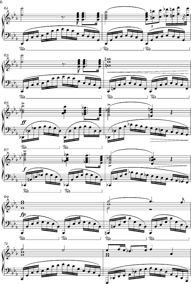 肖邦练习曲Op.10, No.12钢琴曲谱（图6）
