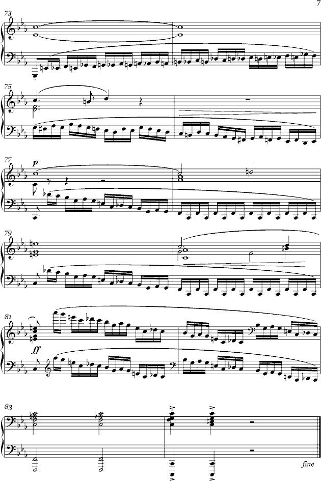 肖邦练习曲Op.10, No.12钢琴曲谱（图7）