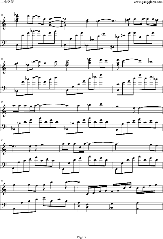 AIR-羽根钢琴曲谱（图3）