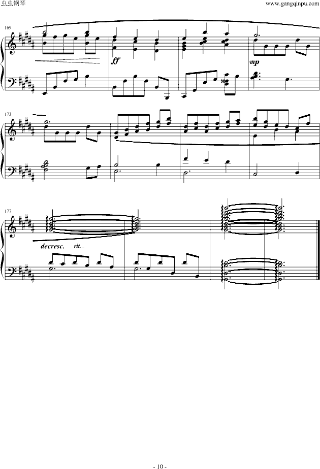 鸽子回旋舞钢琴曲谱（图10）