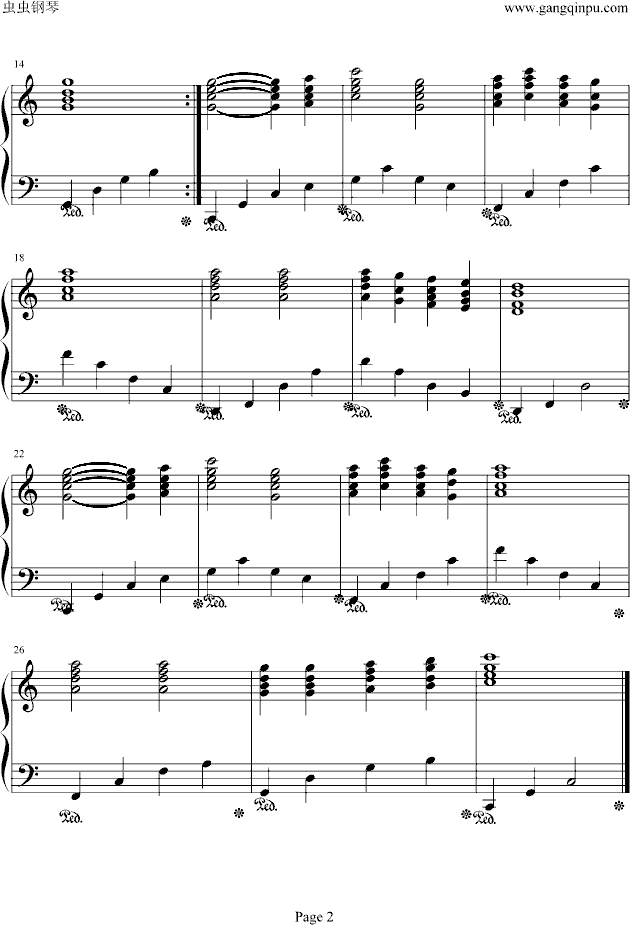 《难兄难弟》主题曲钢琴曲谱（图2）