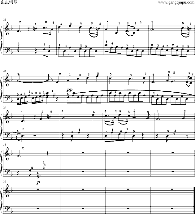 扬州慢钢琴曲谱（图2）