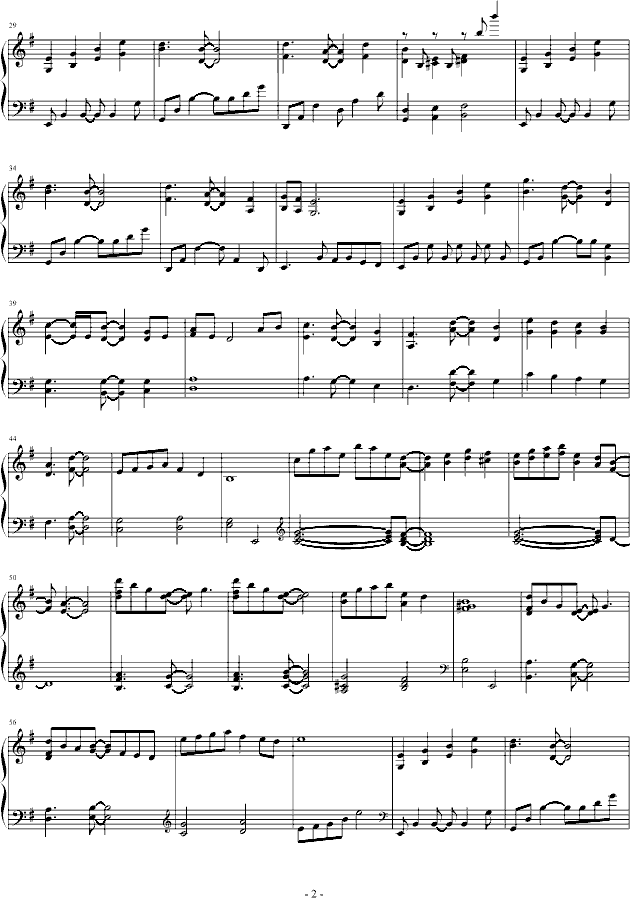 晨星钢琴曲谱（图2）