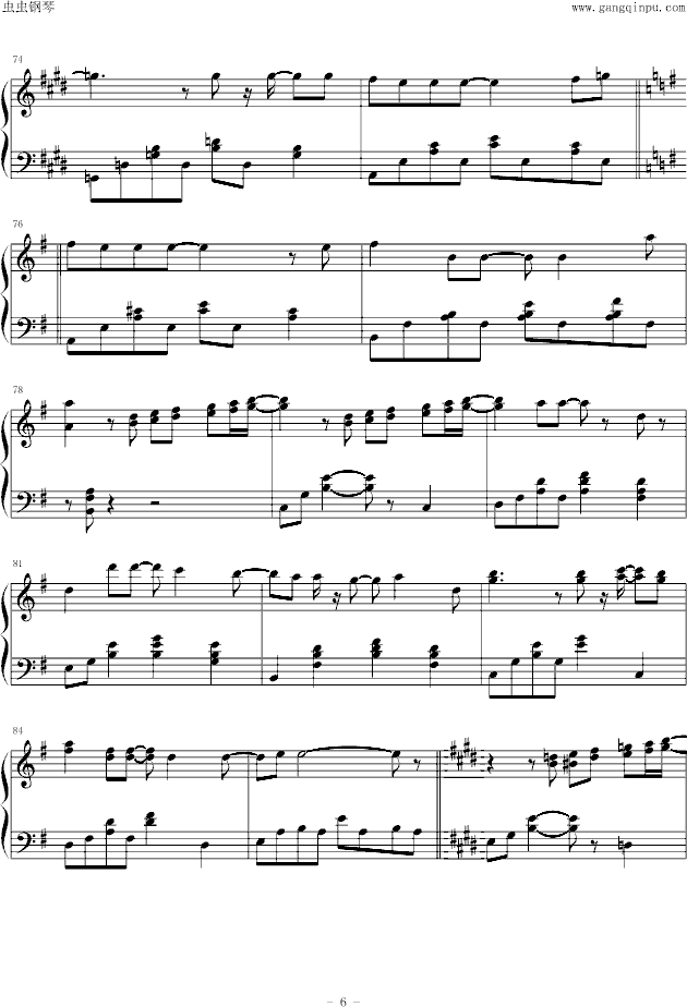 Monochrome钢琴曲谱（图6）