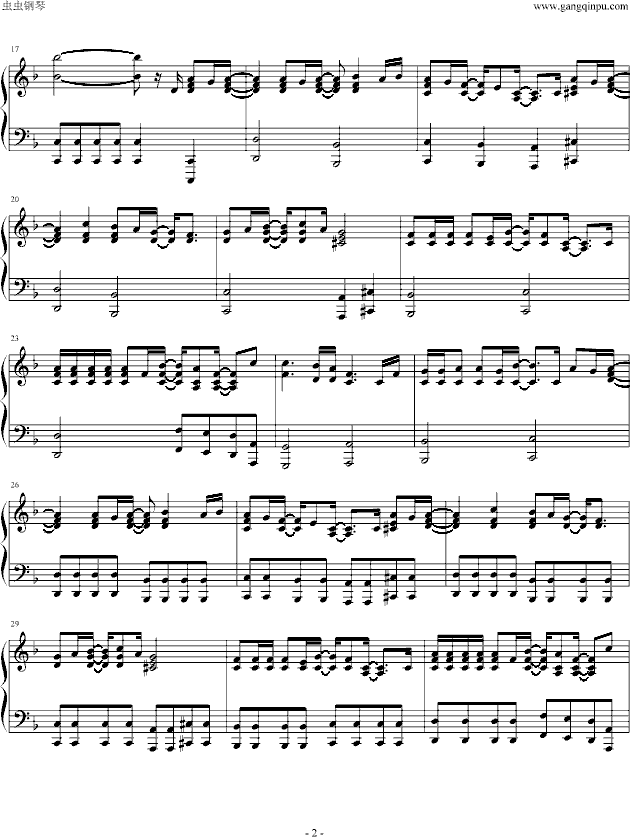 钢炼ED2——Let it out钢琴曲谱（图2）