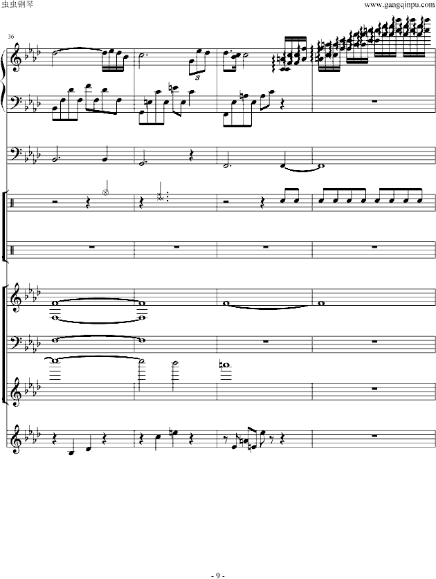 秋日私语 乐队总谱钢琴曲谱（图9）