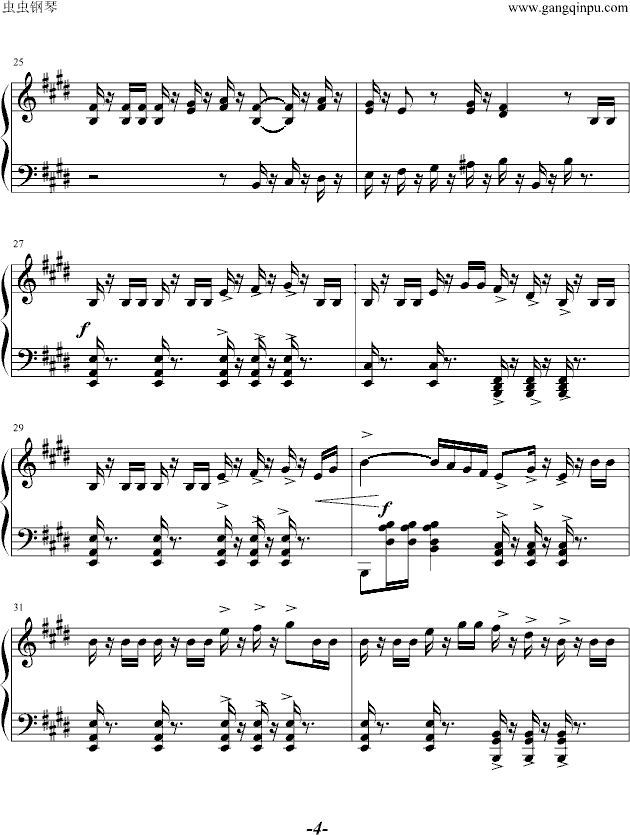 威廉-退尔序曲钢琴曲谱（图4）