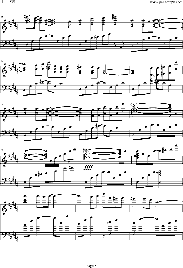 AIR-羽根钢琴曲谱（图5）