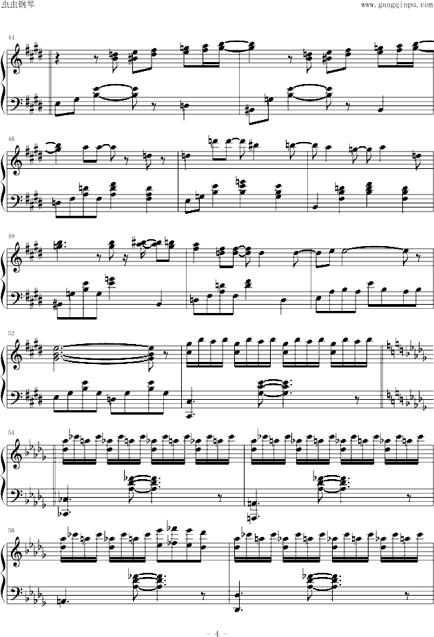 Monochrome钢琴曲谱（图4）