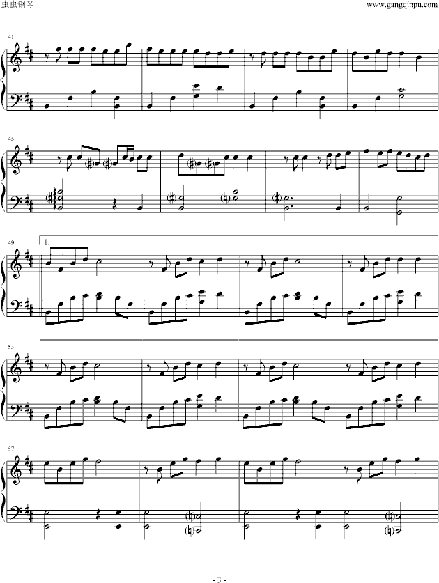 威廉古堡（演奏版）钢琴曲谱（图3）