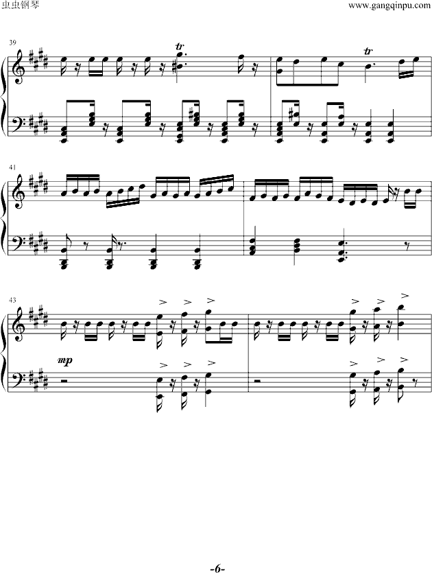 威廉-退尔序曲钢琴曲谱（图6）
