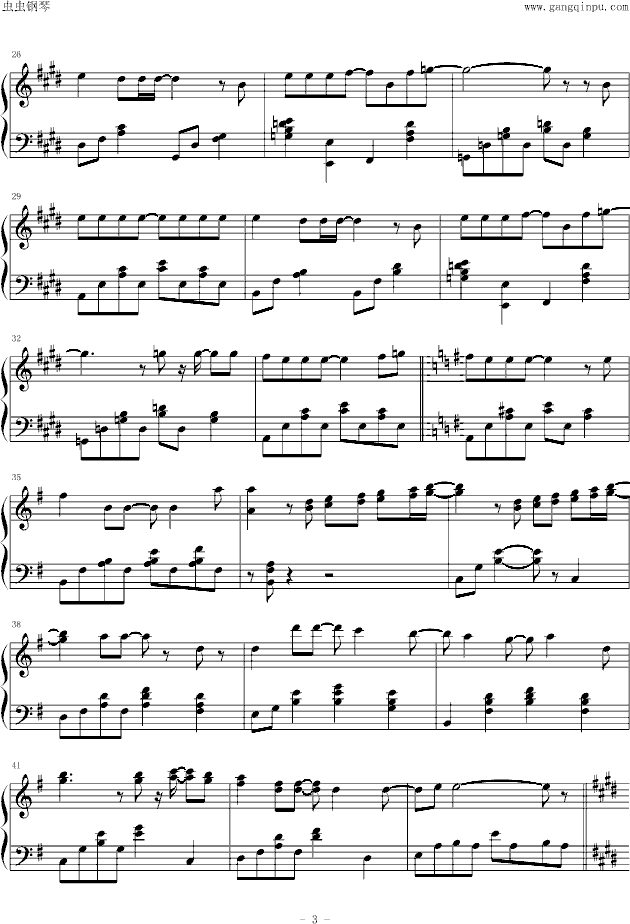 Monochrome钢琴曲谱（图3）