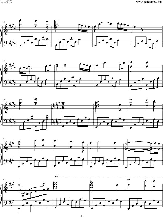 我心永恒钢琴曲谱（图3）