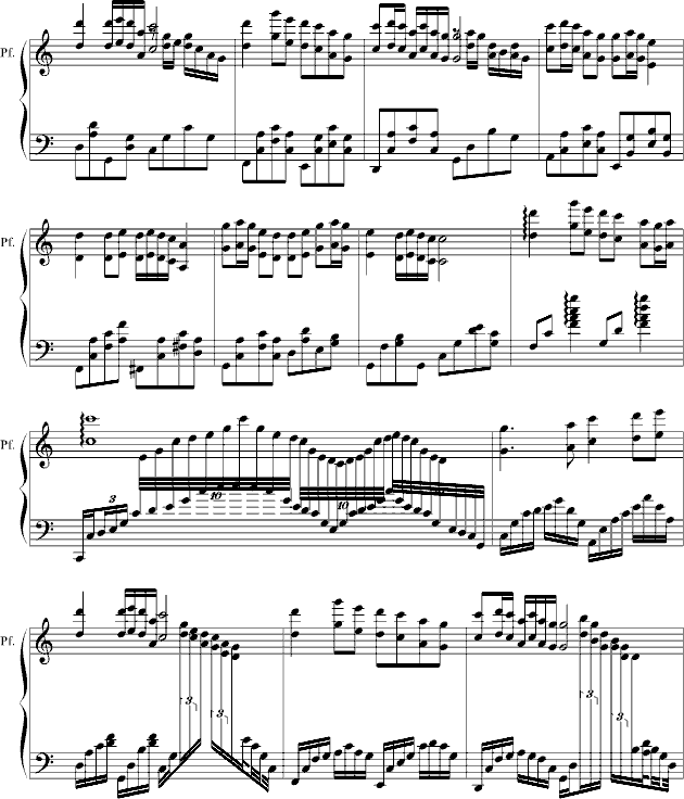 南无观世音菩萨（唯美钢琴版）钢琴曲谱（图3）