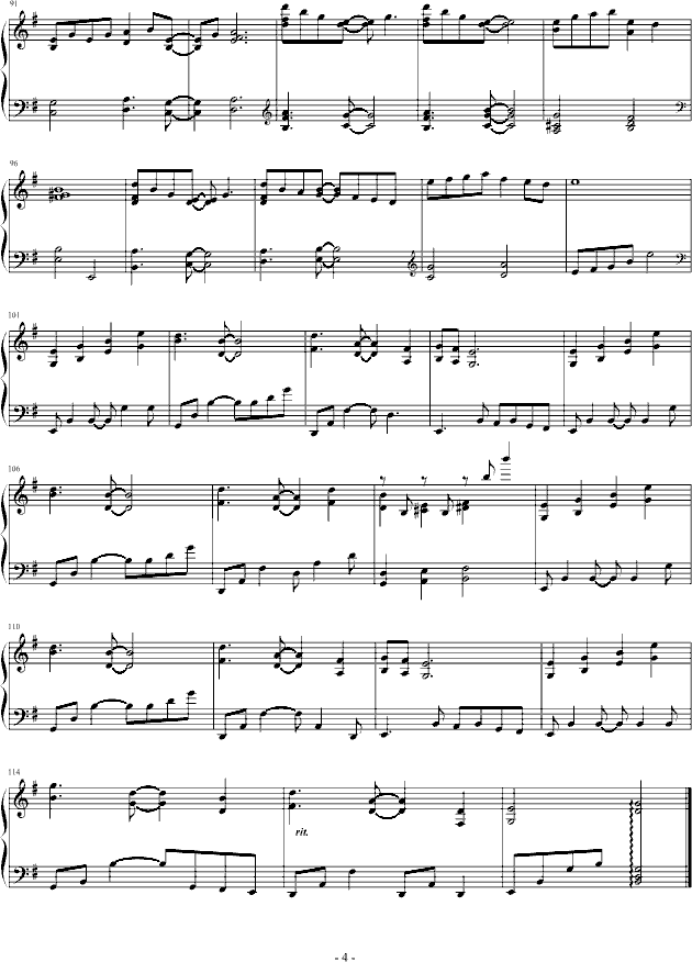 晨星钢琴曲谱（图4）