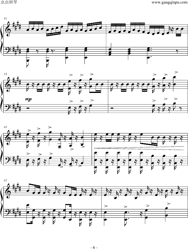 威廉·退尔序曲钢琴曲谱（图6）