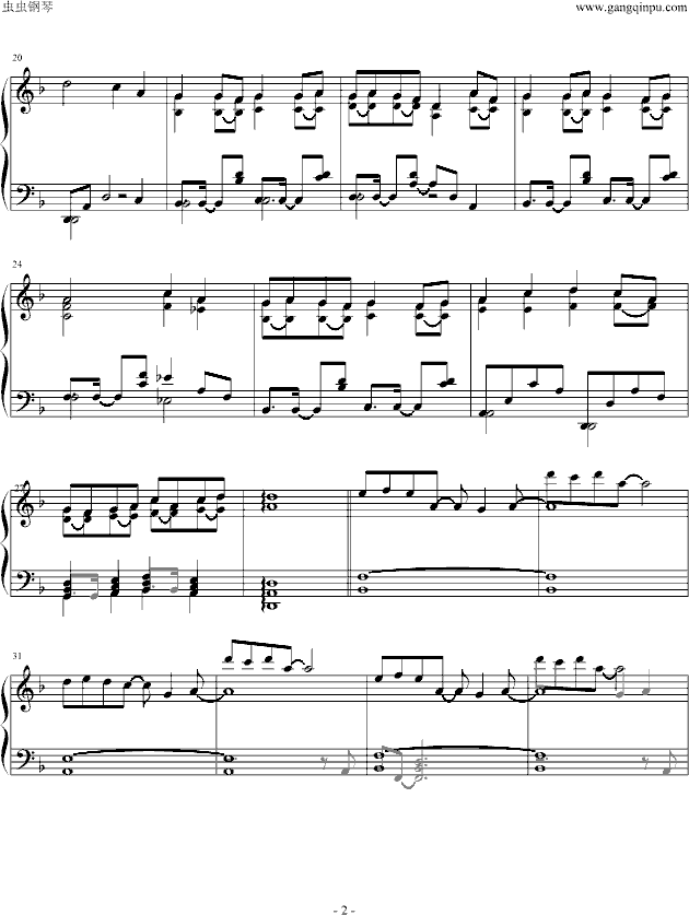 百鬼夜行抄钢琴曲谱（图2）