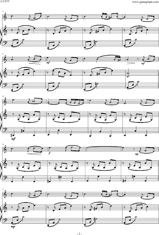 Passacaglia 思亲曲钢琴曲谱（图2）