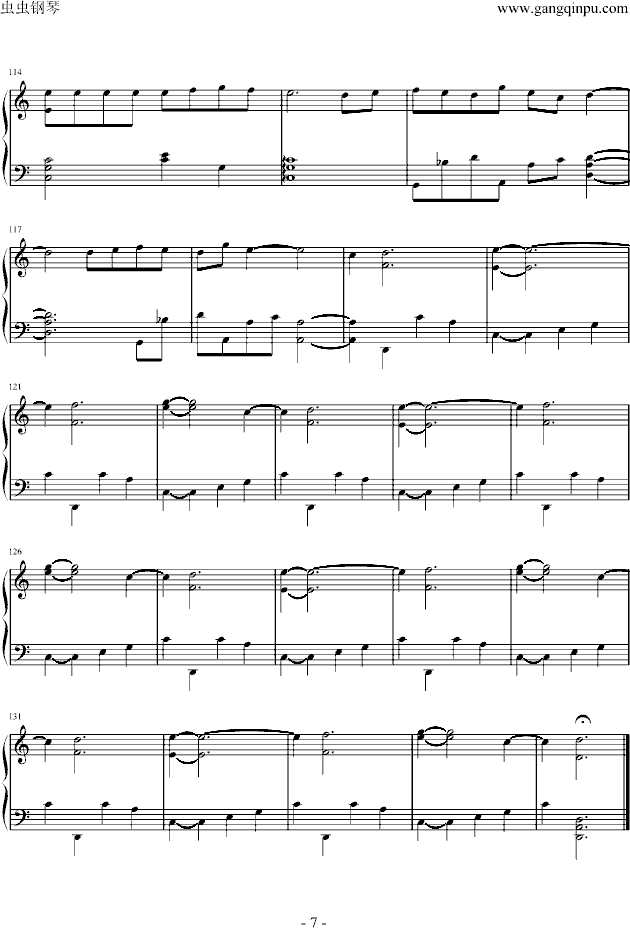 火柴天堂-钢琴演奏谱钢琴曲谱（图7）