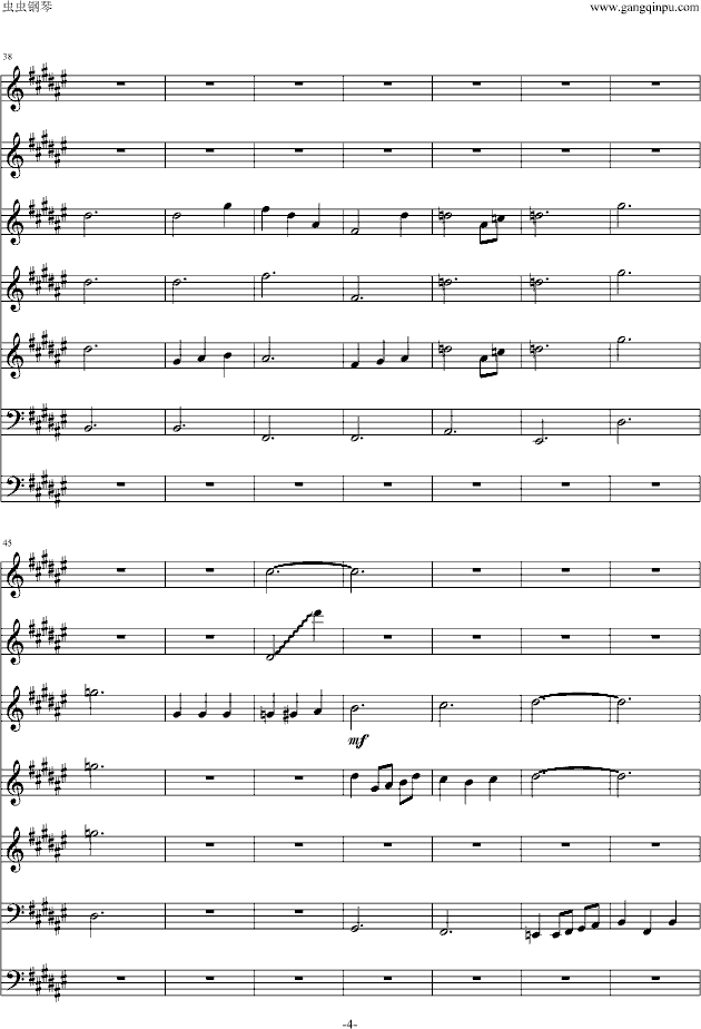 花町物语-序曲钢琴曲谱（图4）
