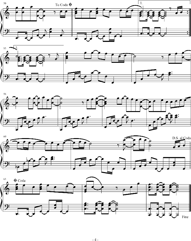 stand by me钢琴曲谱（图4）