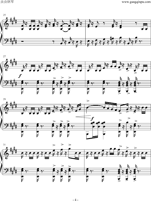 威廉·退尔序曲钢琴曲谱（图4）