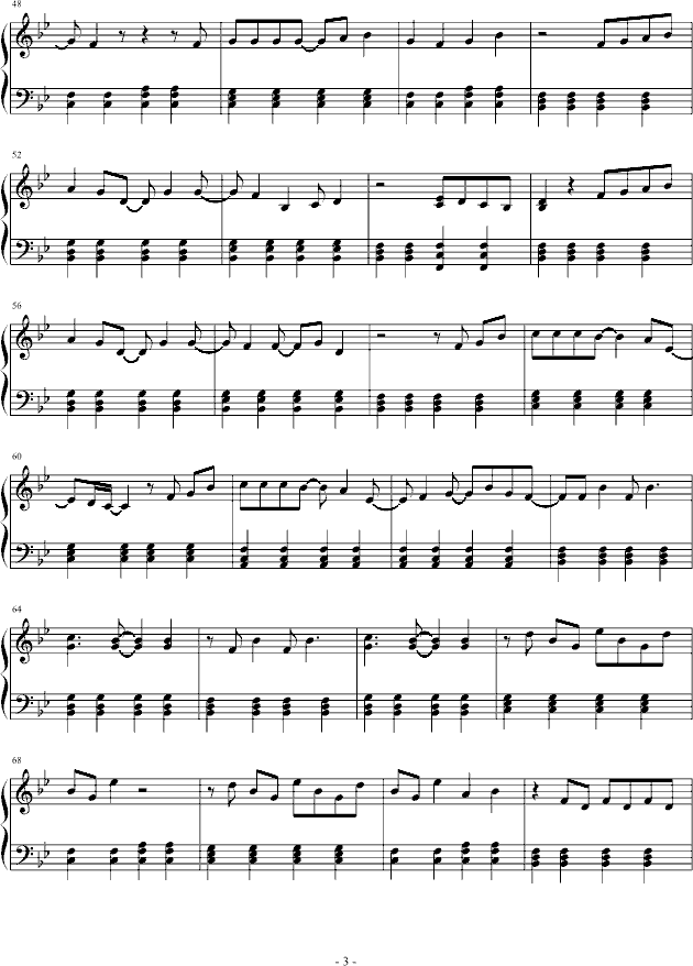 Way Back Into Love钢琴曲谱（图3）