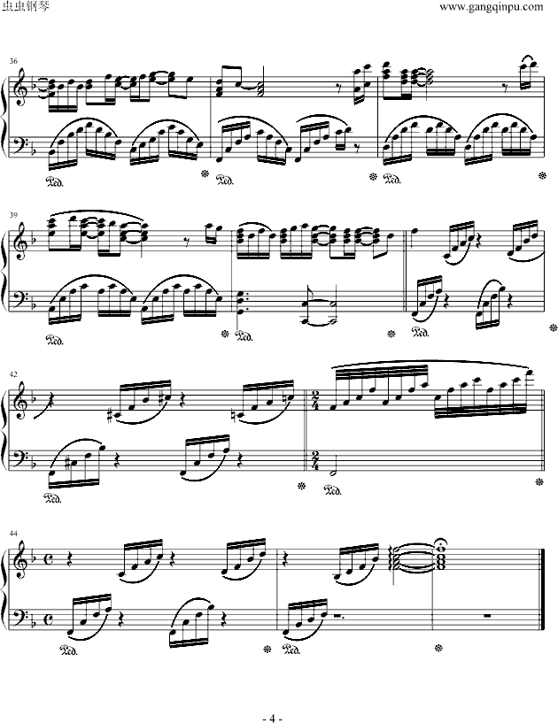 we are the world钢琴曲谱（图4）