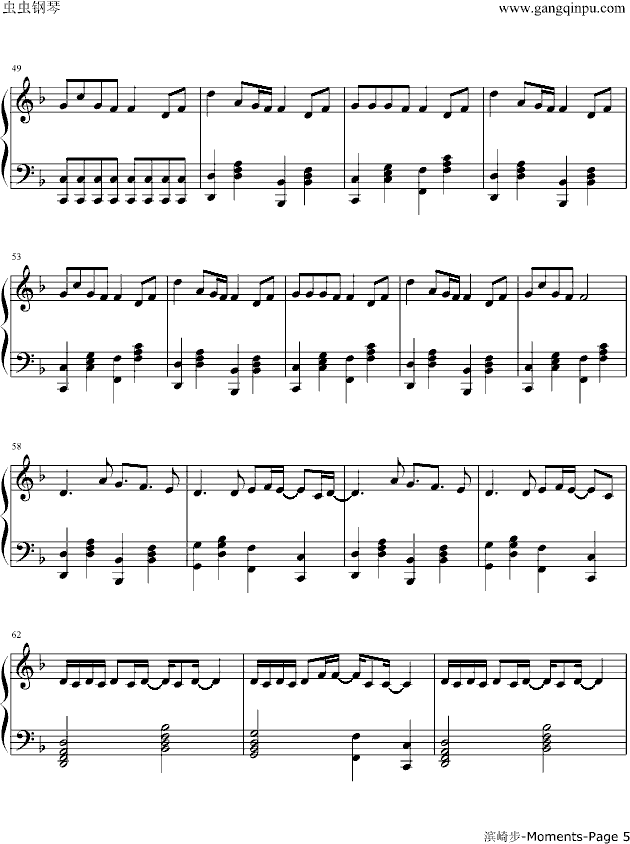 Moments钢琴曲谱（图5）