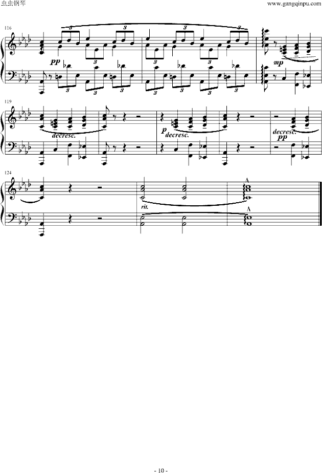 即兴曲第一首 Op.29钢琴曲谱（图10）