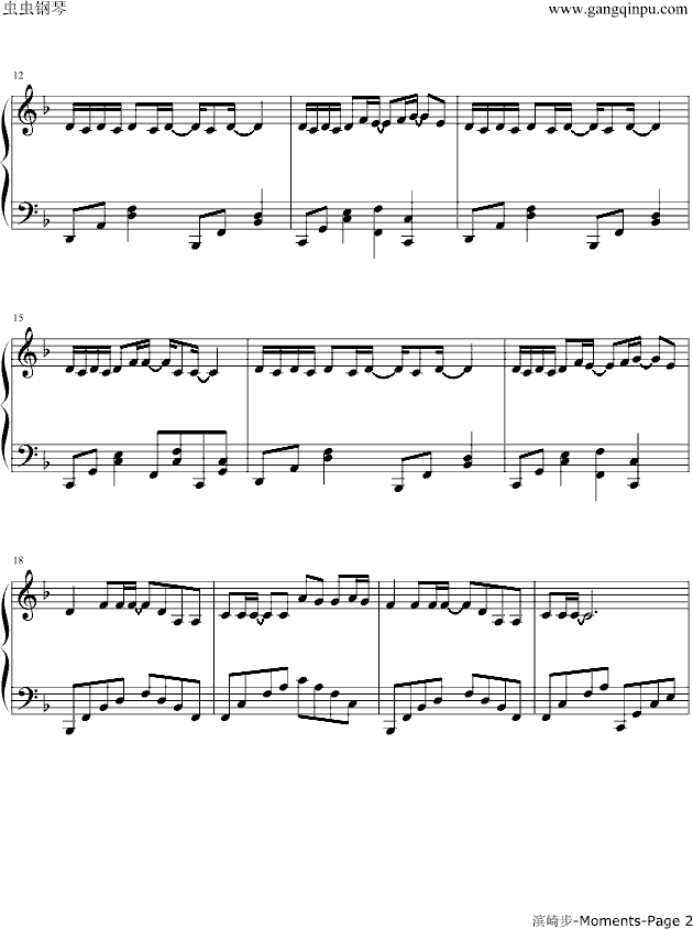 Moments钢琴曲谱（图2）