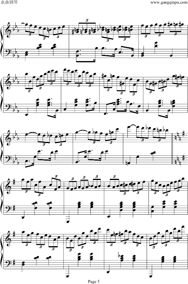 海上钢琴师钢琴曲谱（图4）