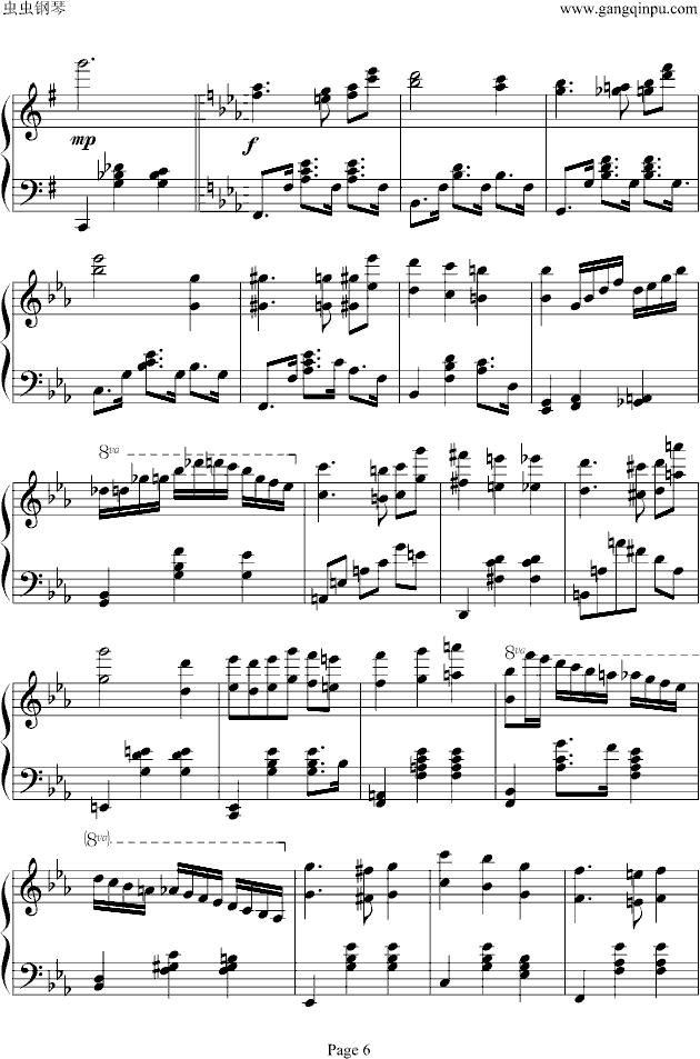 海上钢琴师钢琴曲谱（图5）
