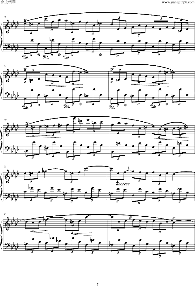 即兴曲第一首 Op.29钢琴曲谱（图7）