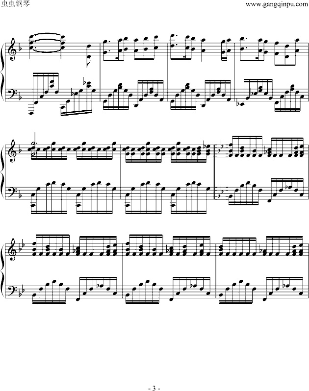 Fairytale钢琴曲谱（图3）