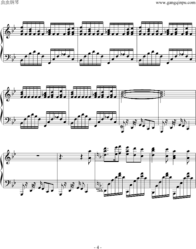 Fairytale钢琴曲谱（图4）