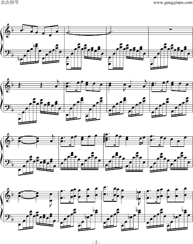 Fairytale钢琴曲谱（图2）