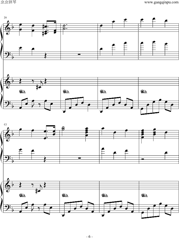 冤罪Trauer钢琴曲谱（图6）