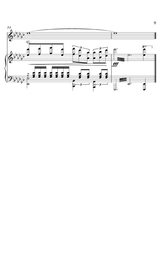 千古绝唱钢琴曲谱（图9）