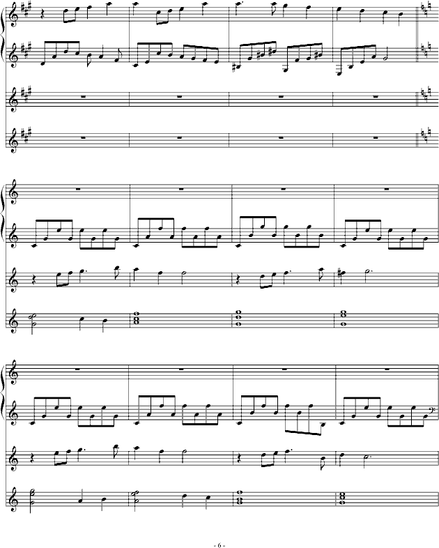 Ami-最终幻想8钢琴曲谱（图6）