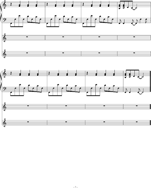Ami-最终幻想8钢琴曲谱（图7）