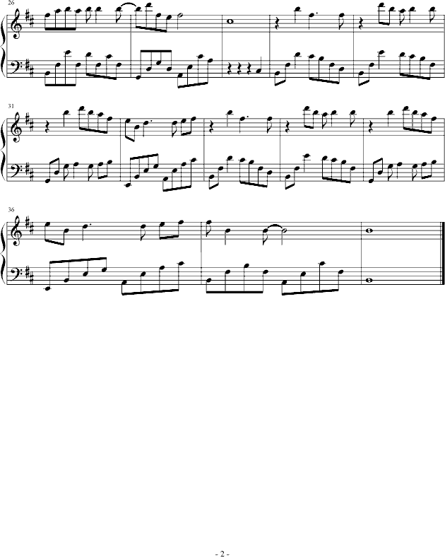 新白娘子传奇--神仙歌钢琴曲谱（图2）