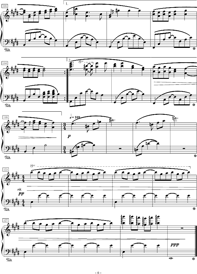 《不可思议》钢琴演奏版钢琴曲谱（图6）